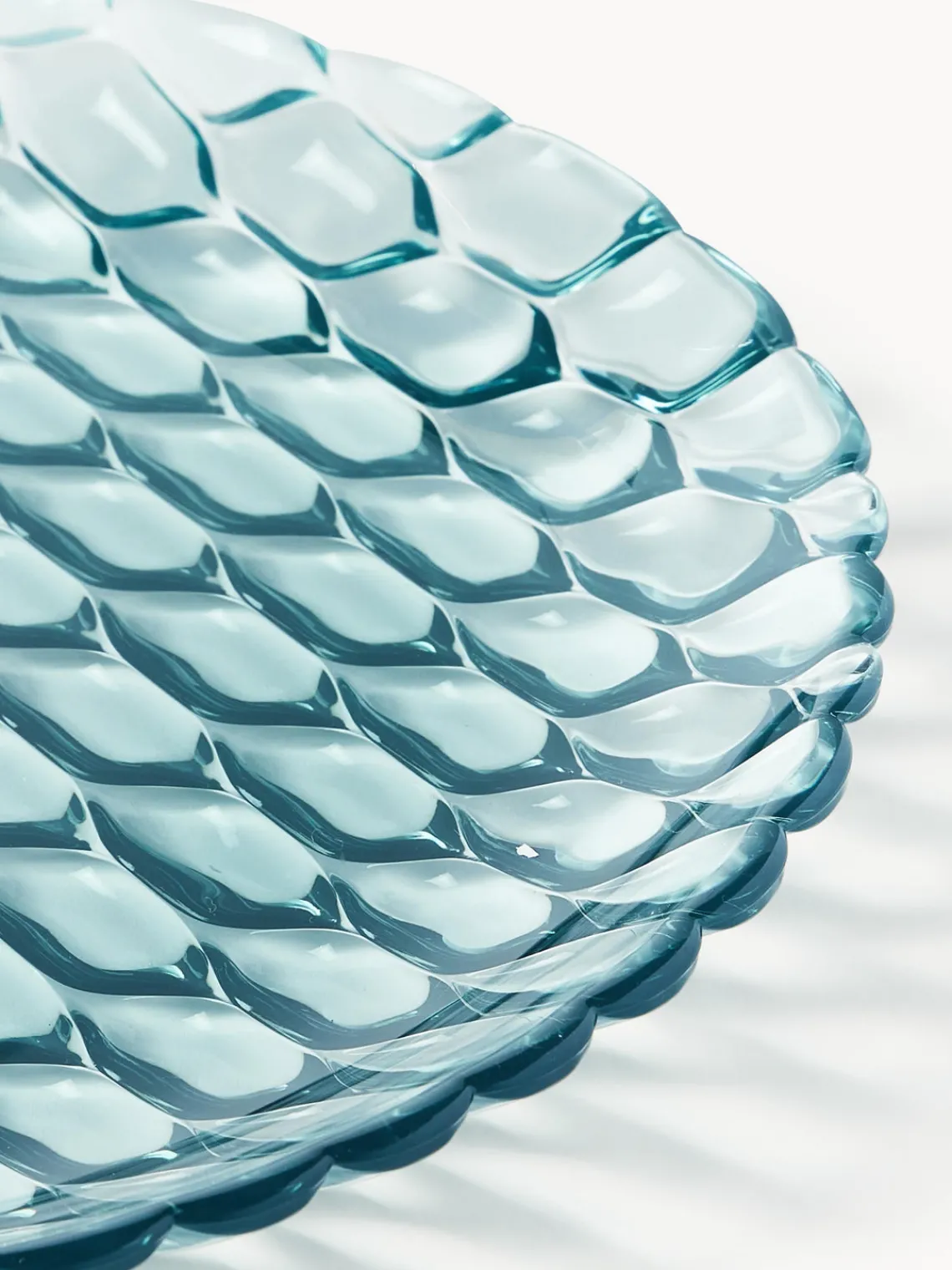 Platos Llanos|Vajillas Completas>Kartell Platos llanos con relieves Jellies, 4 uds. Azul claro