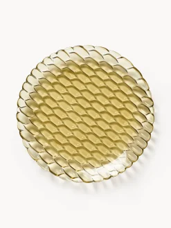 Platos Llanos|Menaje De Mesa>Kartell Platos llanos con relieves Jellies, 4 uds. Amarillo claro