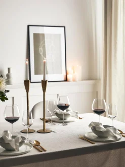 Outlet Platos llanos de porcelana Oco, 6 uds. Platos Llanos|Vajillas Completas