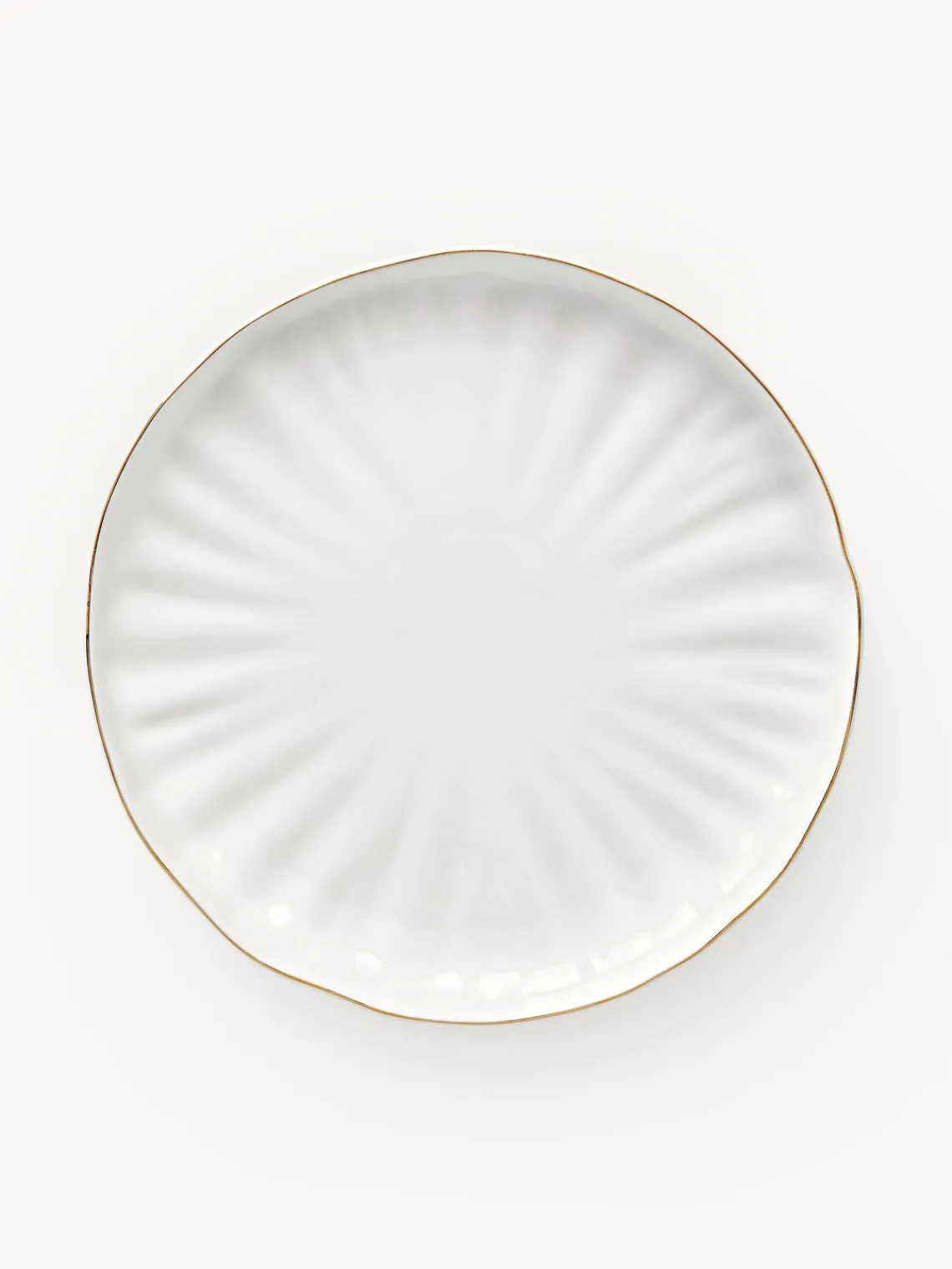 Platos Llanos|Vajillas Completas>Westwing Collection Platos llanos de porcelana con relieves Sali, 2 uds.