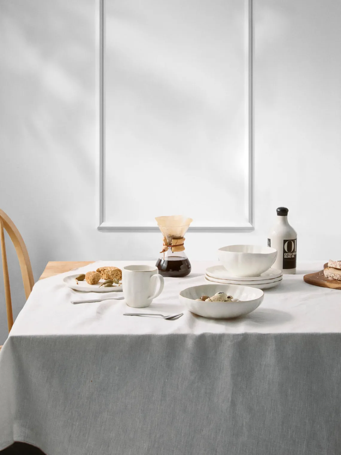 Platos Llanos|Vajillas Completas>Westwing Collection Platos llanos de porcelana con relieves Sali, 2 uds.