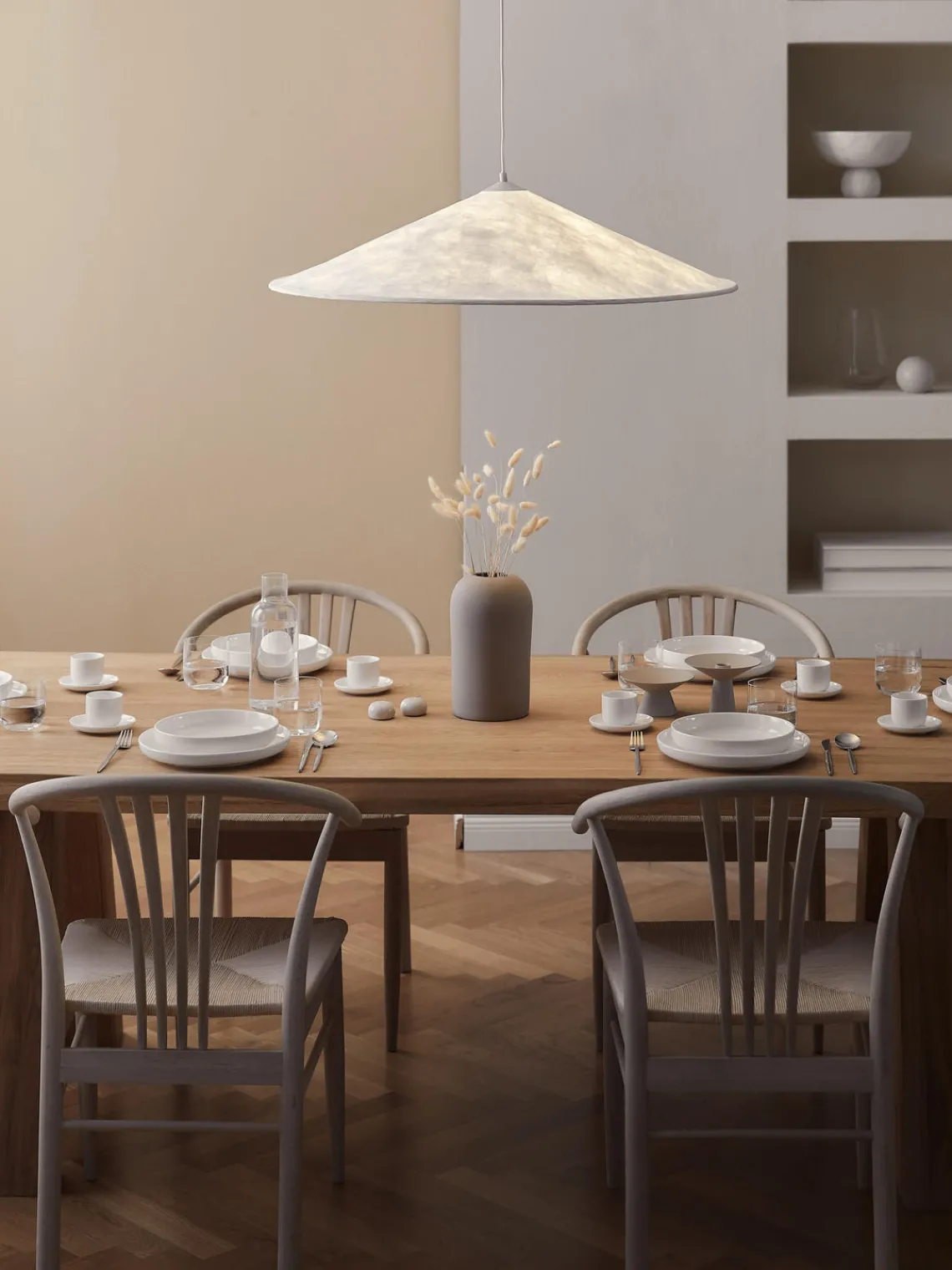 Platos Llanos|Vajillas Completas>Westwing Collection Platos llanos de porcelana Nessa, 4 uds. Blanco Off White brillante