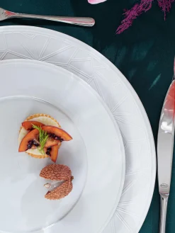 Platos Llanos|Vajillas Completas></noscript>Meissen Platos llanos de porcelana artesanales Vitruv, 2 uds. Blanco