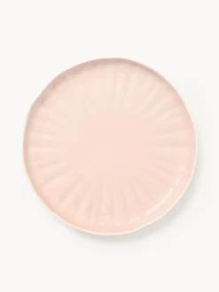 Best Platos llanos de porcelana con relieves Sali, 4 uds. Platos Llanos|Vajillas Completas