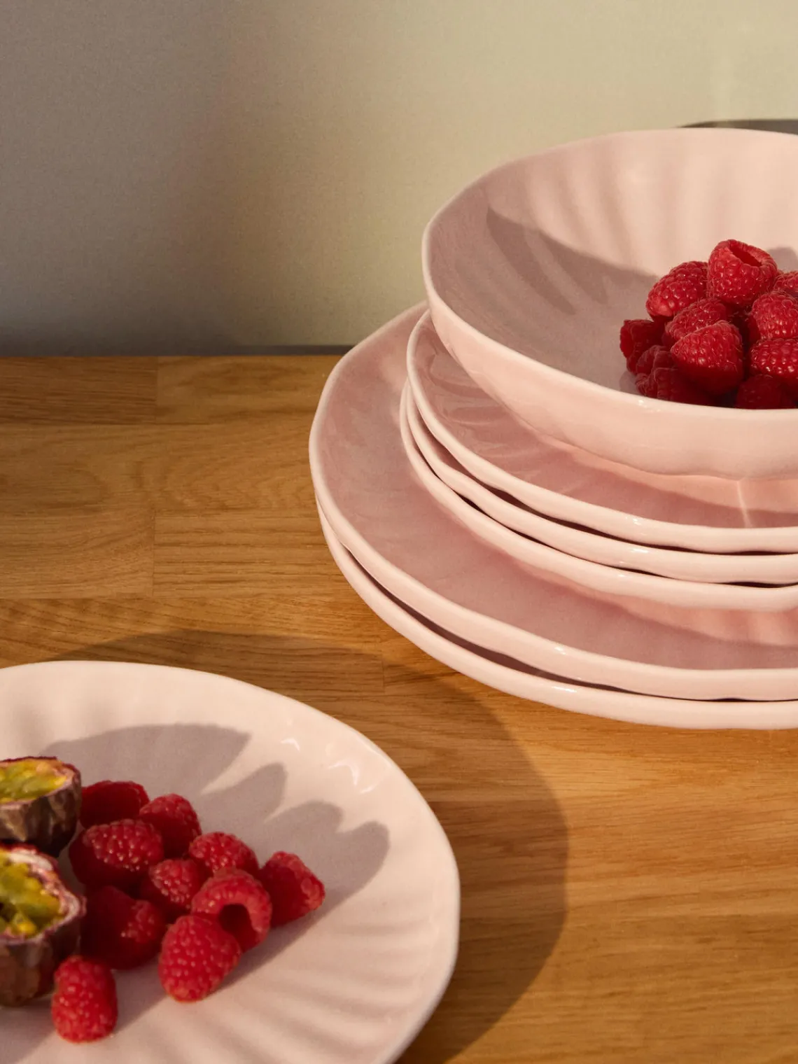 Best Platos llanos de porcelana con relieves Sali, 4 uds. Platos Llanos|Vajillas Completas