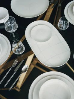 Hot Platos llanos de porcelana con esmalte reactivo Zuma, 2 uds. Platos Llanos|Vajillas Completas