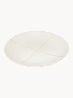 Hot Platos llanos de porcelana con esmalte reactivo Zuma, 2 uds. Platos Llanos|Vajillas Completas