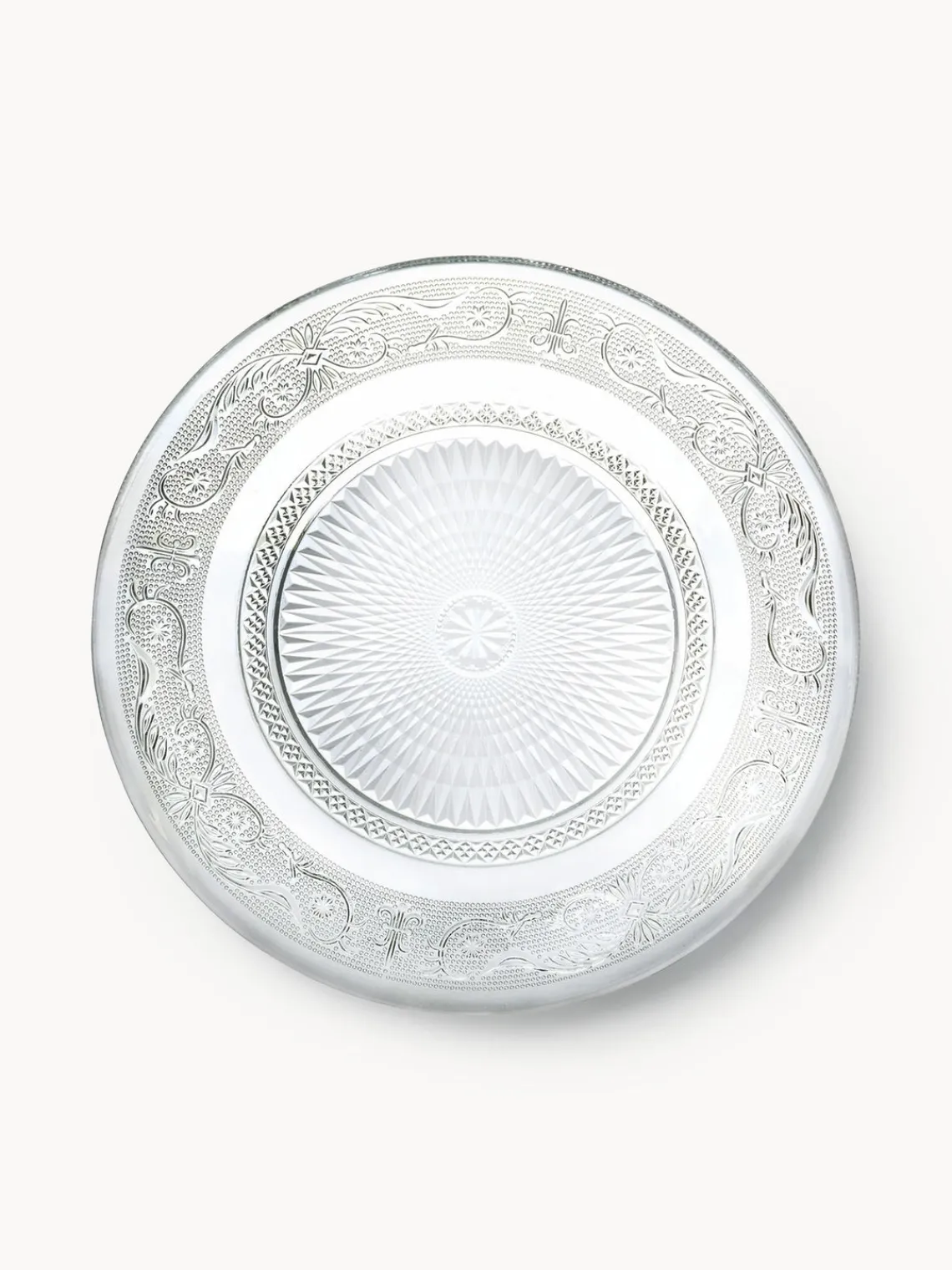 Best Platos llanos de vidrio con relieves Imperial, 6 uds. Platos Llanos|Vajillas Completas