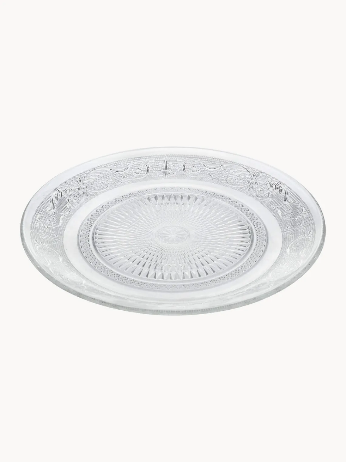 Best Platos llanos de vidrio con relieves Imperial, 6 uds. Platos Llanos|Vajillas Completas