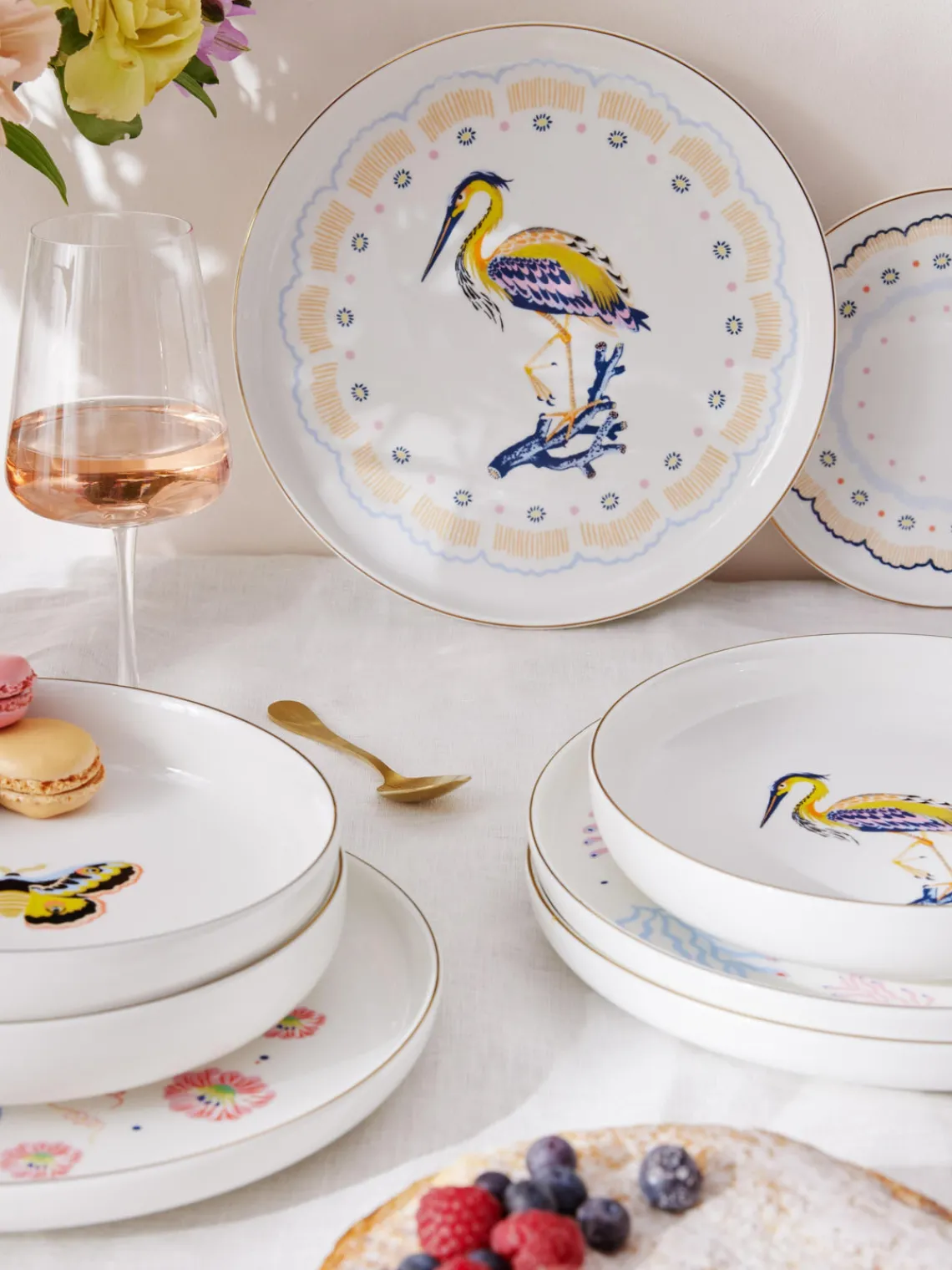 Outlet Platos llanos Flamboyant, 4 uds. Vajillas Completas|Menaje De Mesa