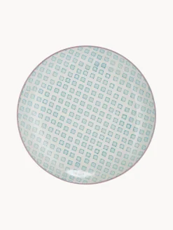 Platos Llanos|Vajillas Completas></noscript>Bloomingville Platos llanos pintados a mano Patrizia, 3 uds.