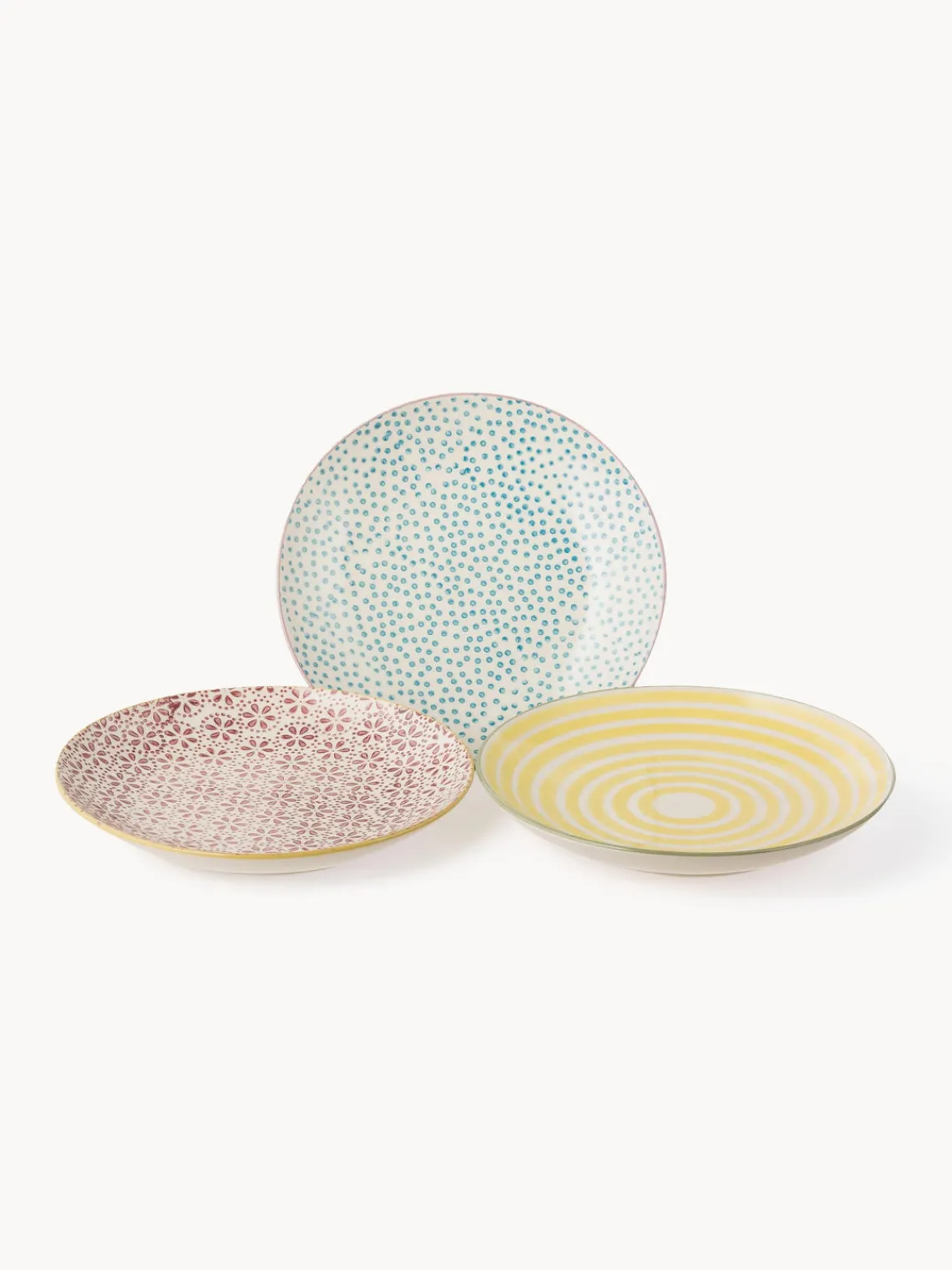 Vajillas Completas|Menaje De Mesa>Bloomingville Platos pastel artesanales Holly, 3 uds.