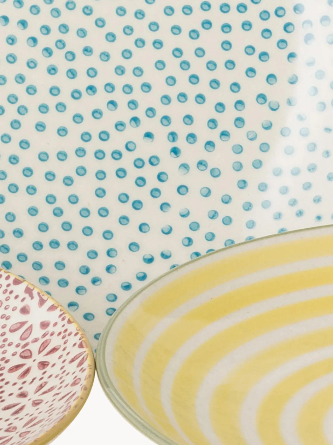 Vajillas Completas|Menaje De Mesa>Bloomingville Platos pastel artesanales Holly, 3 uds.