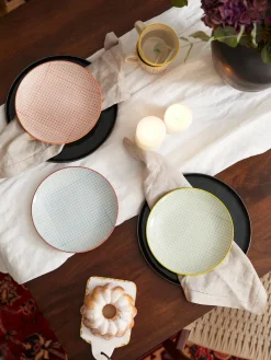 Discount Platos postre artesanales Carla, 3 uds. Platos De Postre|Vajillas Completas