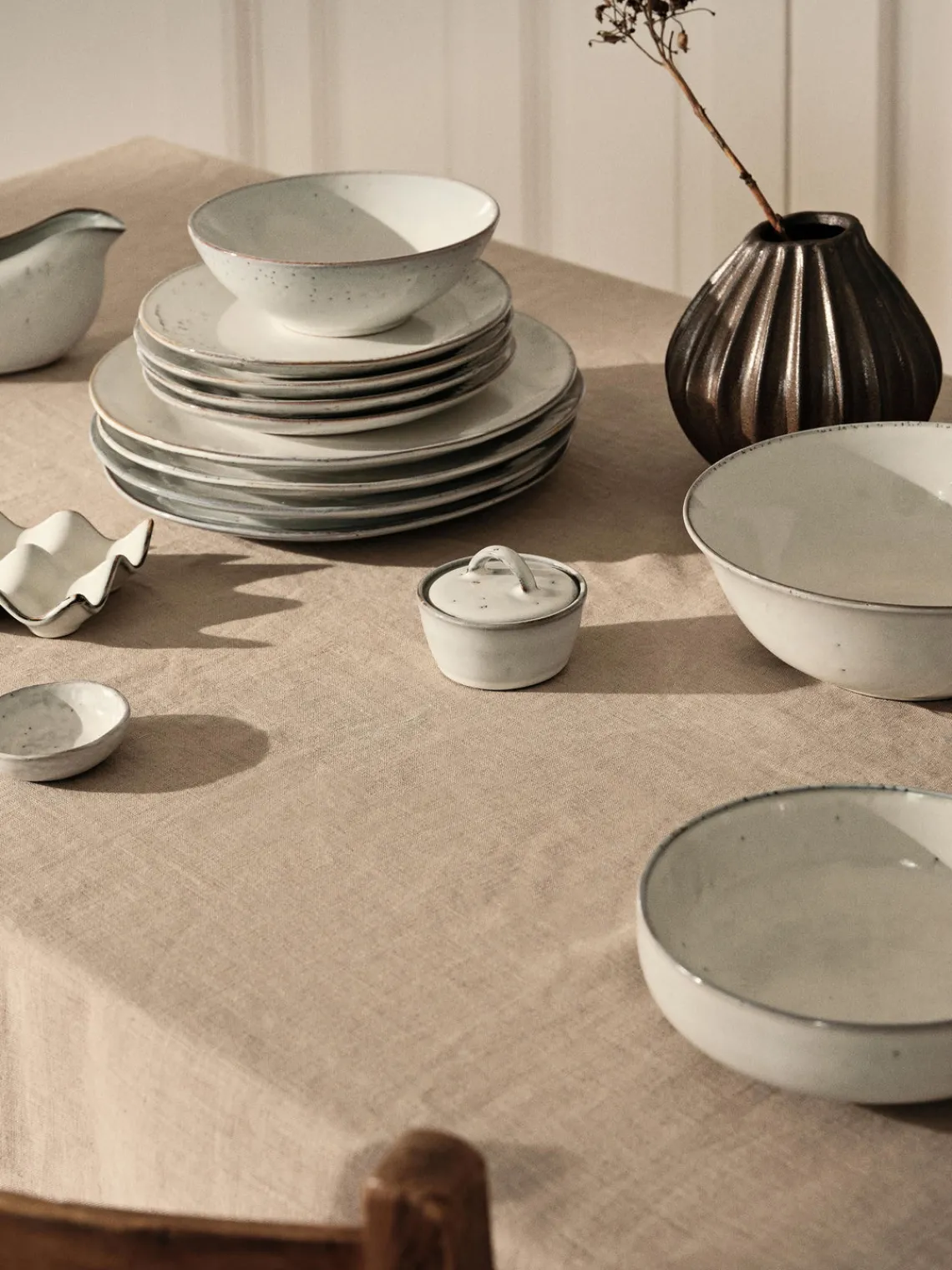 Platos De Postre|Menaje De Mesa>Broste Copenhagen Platos postre artesanales , 4 uds. Nordic Sand