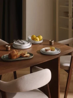 Platos De Postre|Vajillas Completas>Westwing Collection Platos postre artesanales con esmalte reactivo Danza, 4 uds. Blanco, tonos beige, con gradiente de color