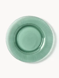 Platos De Postre|Vajillas Completas>Westwing Collection Platos postre con relieves Effie, 4 uds. Verde menta
