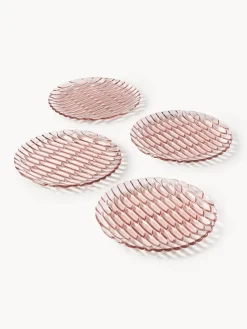 Platos De Postre|Vajillas Completas></noscript>Kartell Platos postre con relieve Jellies, 4 uds. Rosa claro