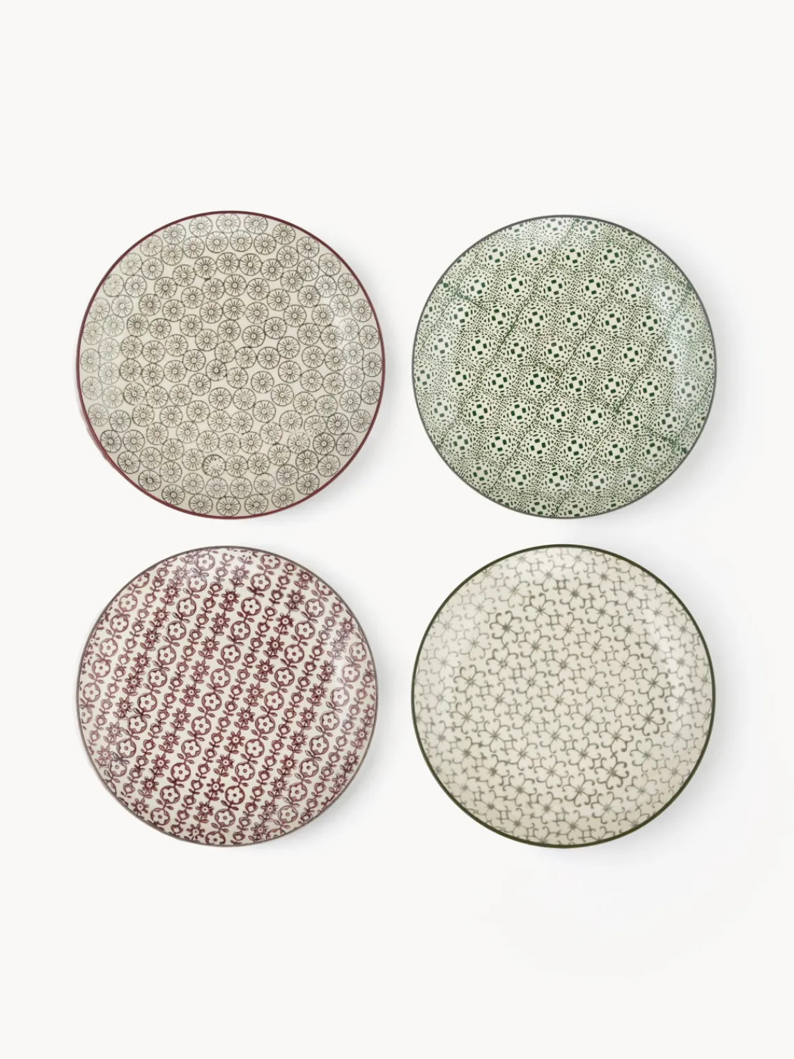 Platos De Postre|Vajillas Completas>Bloomingville Platos postre de colores Karine, 4 uds.