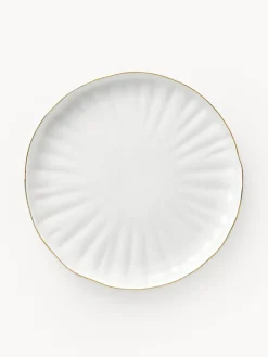 Platos De Postre|Vajillas Completas>Westwing Collection Platos postre de porcelana con relieves Sali, 2 uds.