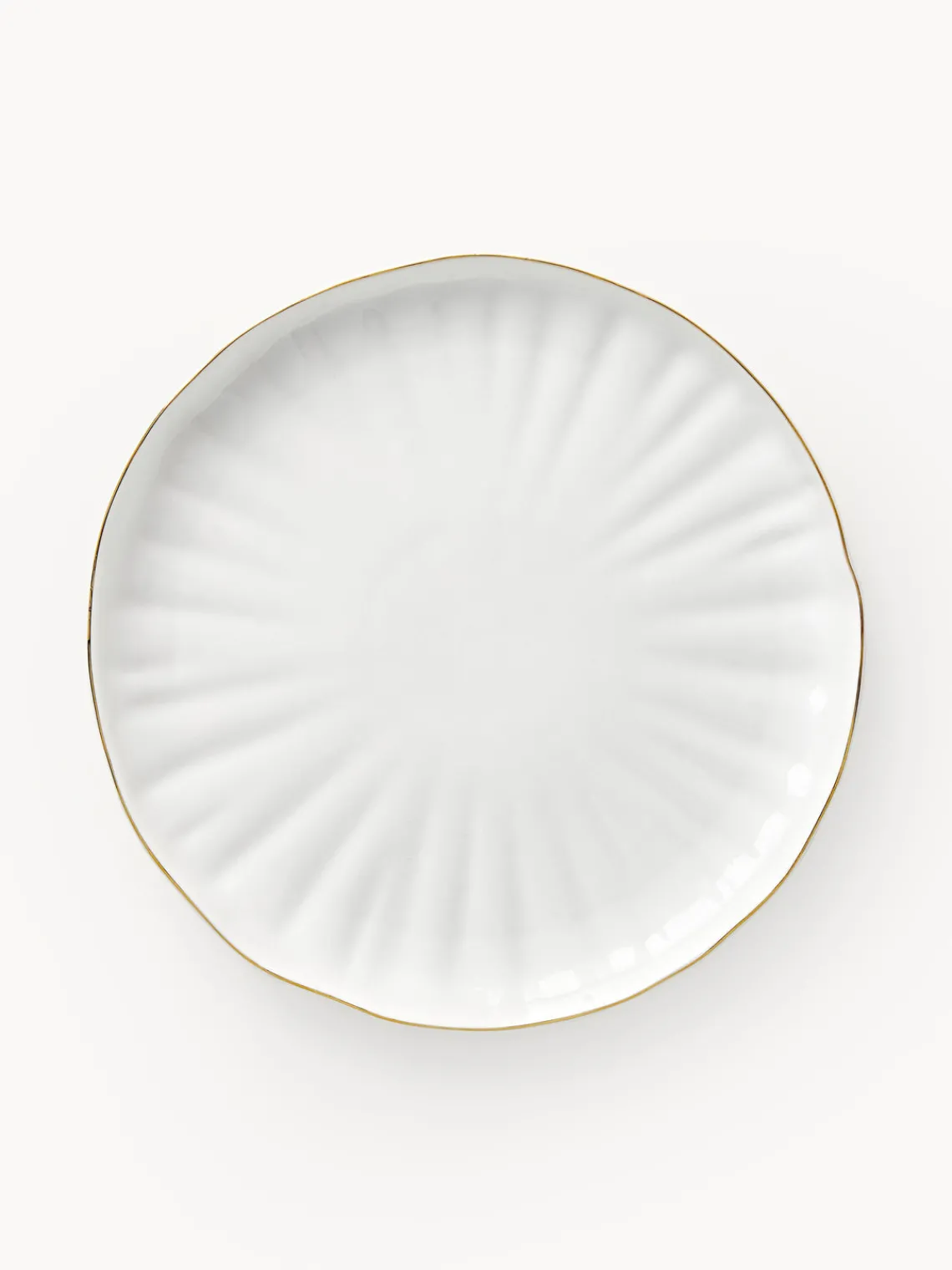 Platos De Postre|Vajillas Completas>Westwing Collection Platos postre de porcelana con relieves Sali, 2 uds.