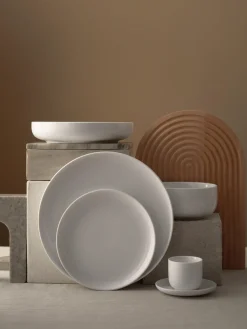 Clearance Platos postre de porcelana Nessa, 4 uds. Platos De Postre|Vajillas Completas