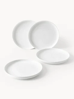 Clearance Platos postre de porcelana Nessa, 4 uds. Platos De Postre|Vajillas Completas