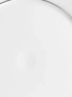 Platos De Postre|Vajillas Completas></noscript>Meissen Platos postre de porcelana con borde platino pintado a mano Vitruv, 2 uds. Blanco con borde de platino