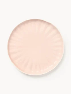 Clearance Platos postre de porcelana con relieves Sali, 4 uds. Platos De Postre|Vajillas Completas