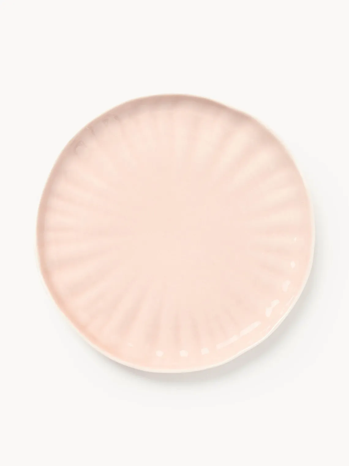 Clearance Platos postre de porcelana con relieves Sali, 4 uds. Platos De Postre|Vajillas Completas