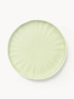 Platos De Postre|Vajillas Completas>Westwing Collection Platos postre de porcelana con relieves Sali, 4 uds. Verde claro
