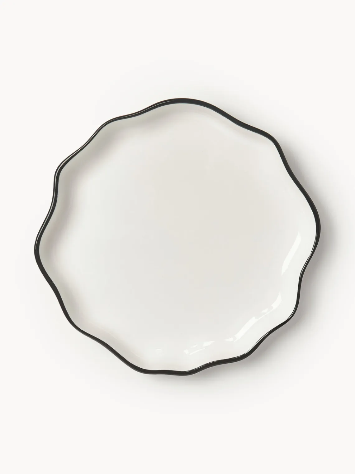 Platos De Postre|Vajillas Completas>Westwing Collection Platos postre de porcelana con volantes Bia, 4 uds.