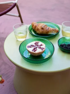 Hot Platos postre de vidrio The Emeralds, 2 uds. Platos De Postre|Vajillas Completas