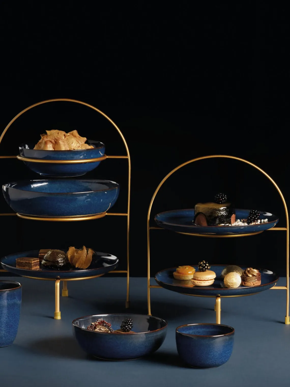 Platos postre Midnight, 6 uds. Platos De Postre|Vajillas Completas