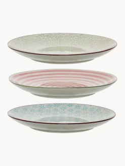 Outlet Platos postre pintados a mano Patrizia, 3 uds. Platos De Postre|Vajillas Completas