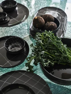 Vajillas Completas|Menaje De Mesa>SERAX Platos postres de porcelana con esmalte reactivo Zuma, 2 uds.