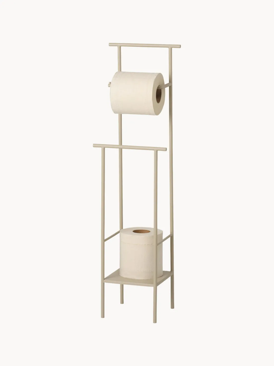 Portarrollos|Estanterías De Baño>Ferm Living Portarrollos con estante Dora Beige claro mate