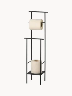 Portarrollos|Estanterías De Baño></noscript>Ferm Living Portarrollos de baño con estante Dora Negro mate