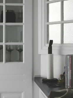 Utensilios De Cocina>Gejst Portarrollos de cocina de madera de roble Grab Negro