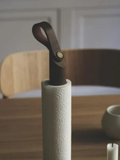 Clearance Portarrollos de cocina de madera de roble Grab Utensilios De Cocina