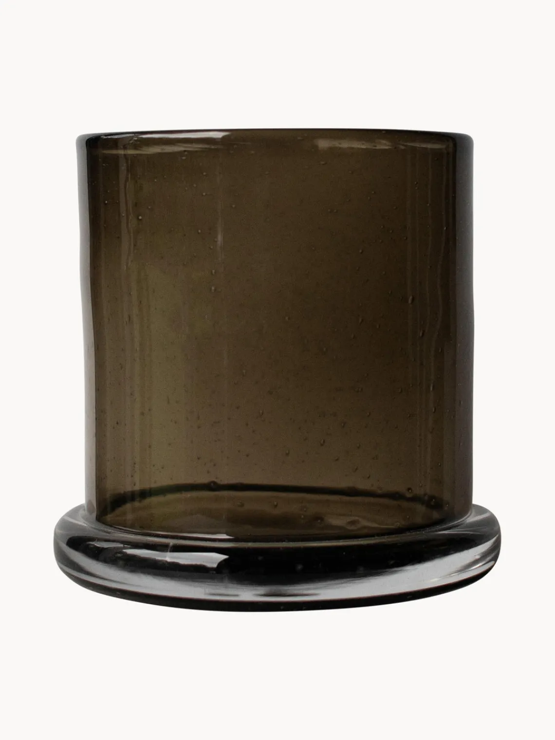 Jarrones|Velas Y Candelabros>DBKD Portavelas Bubble, 20 cm Marrón oscuro semitransparente