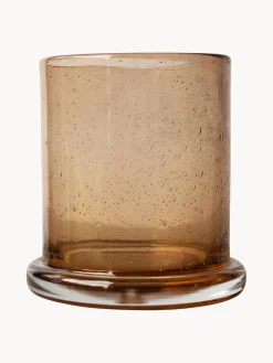 Jarrones|Velas Y Candelabros>DBKD Portavelas Bubble, 15 cm Marrón claro transparente