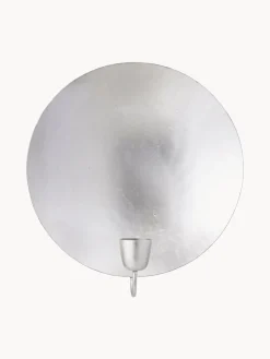 New Portavelas de pared de metal Round, Ø 26 cm Objetos Decorativos De Pared|Jarrones