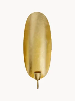 Objetos Decorativos De Pared|Jarrones>Bala Portavelas de pared Oval Dorado