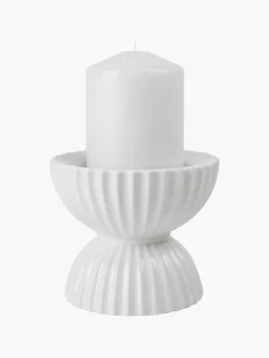 Discount Portavelas de porcelana con relieves Tura Farolillos|Jarrones