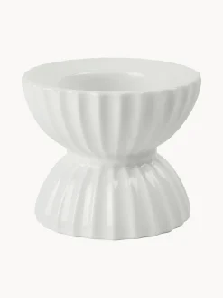 Portavelas|Jarrones>Lyngby Porcelaen Portavelas de porcelana con relieves Tura