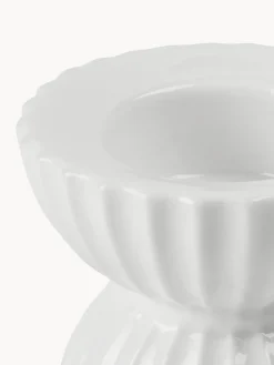 Portavelas|Jarrones></noscript>Lyngby Porcelaen Portavelas de porcelana con relieves Tura