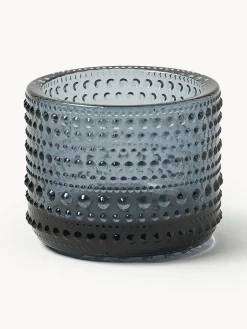 Portavelas|Jarrones>iittala Portavelas de vidrio Kastehelmi Gris transparente