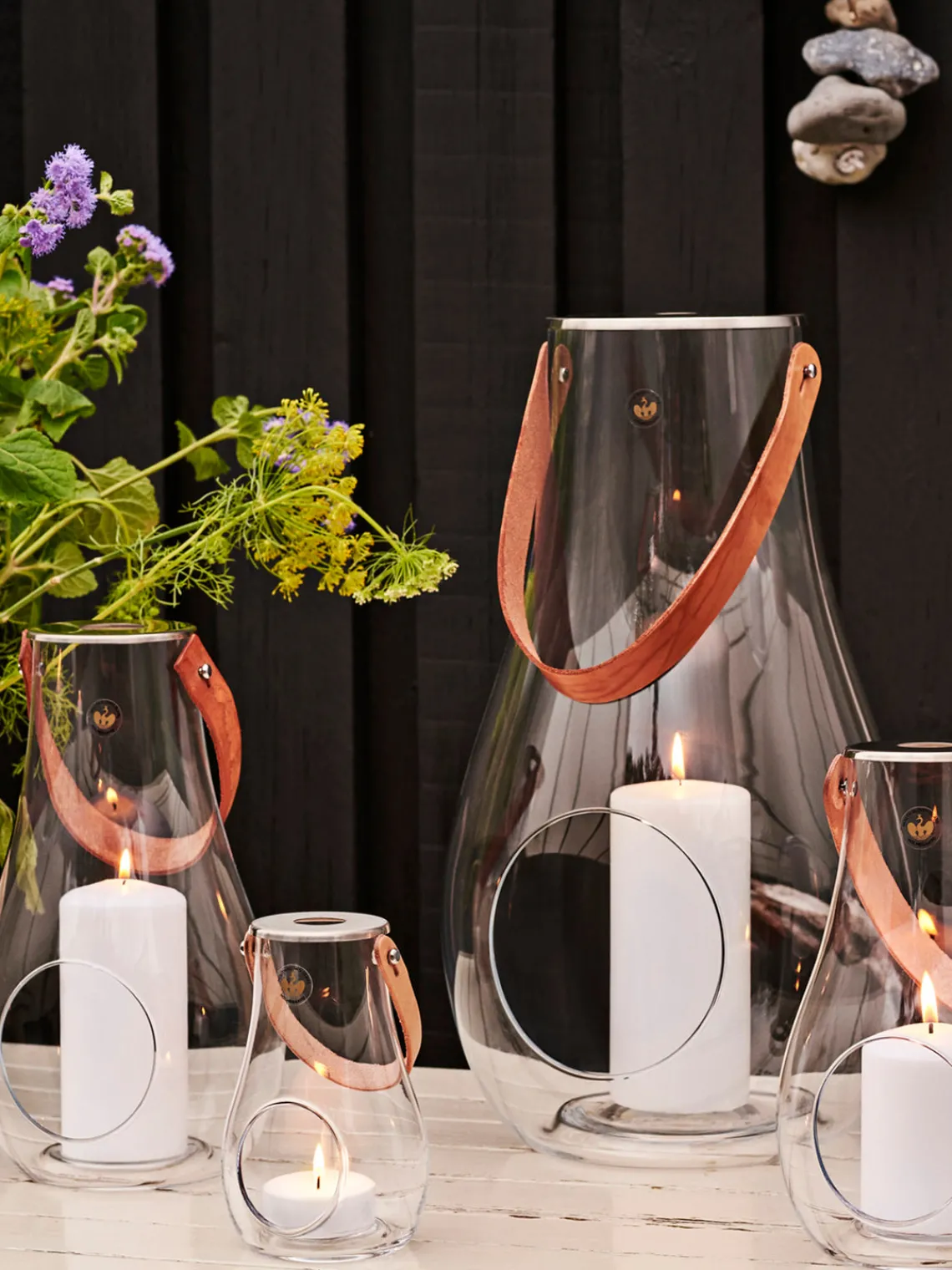 Online Portavelas de vidrio soplado Design With Light Farolillos|Jarrones