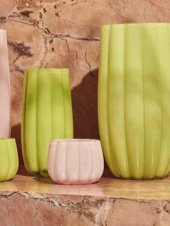 Portavelas|Jarrones>POLSPOTTEN Portavelas de vidrio soplado Melon